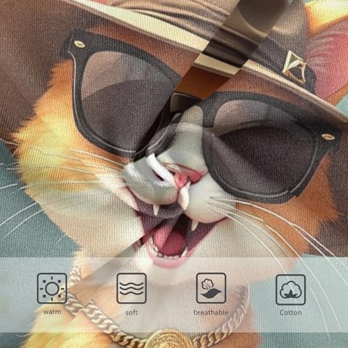 Cotton Girls Underwear Toddlers Cute Cat Hat Glasses Panties for Girl Artistic Kids Briefs Undies 2t3