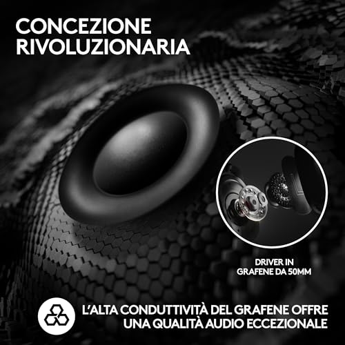 Logitech G PRO X 2 LIGHTSPEED Cuffie gaming wireless, Microfono a braccio rimovibile,Driver Grafene 50mm,DTS:Headphone X 2.0-Surround 7.1, Bluetooth/USB/3,5mm Aux, PC,PS5,PS4, Nintendo Switch,Magenta - Immagine 3