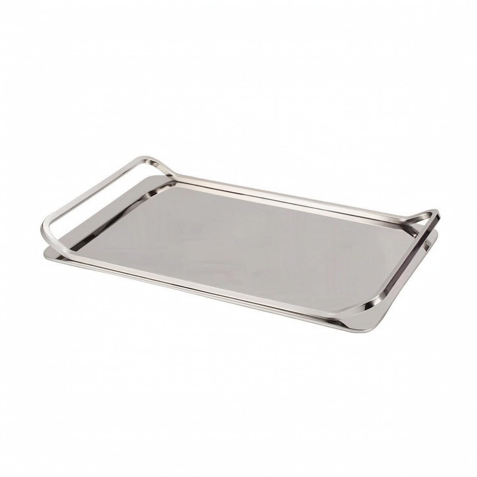 rockible Vassoio Rettangolare in Acciaio Inox Moderno Vassoio in Acciaio Inox Minimale per Organizzazione Piano di Lavoro