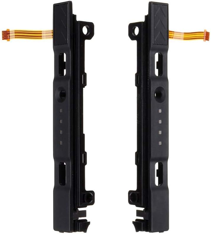 Left Right Slide Rail Replacement Slider Rail with Sensor Flex Cable Replacement for Nintend Switch Controller L R Switch Middle Button Holder