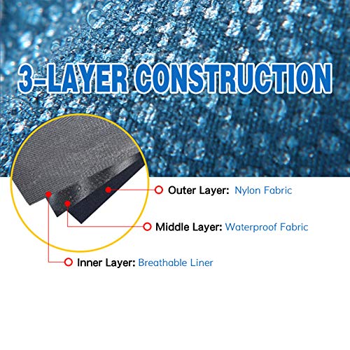 DECDEAL Polainas de perna Polainas de bota de neve ajustáveis à prova d'água anti-rasgo para caminh