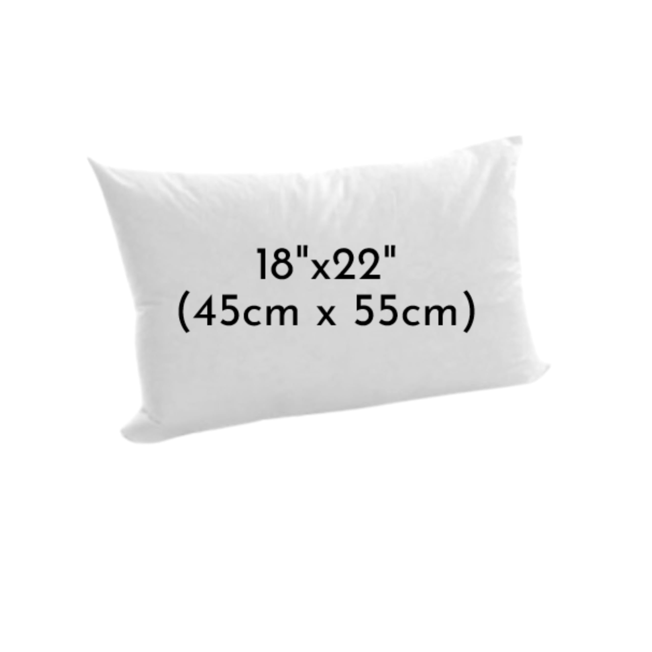 Arlinens White Extra Filled Oblong/Rectangular Hollowfiber Cushion Pads Anti-Allergy Cushions Pads-Inners-Insert Fillers Scatters For Sofa, Bed & Couch In 12X18,12X20,14X18,14X20,16X20,16X24 (18X22)