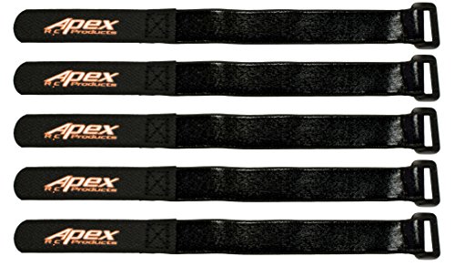Apex RC Products 5 Pack 16mm x 200mm HD Rubberized Battery Straps Non-Slip 3020 Apex RC Products 5 Pack 16mm x 200mm HD Rubberized Battery Straps Non-Slip 3020