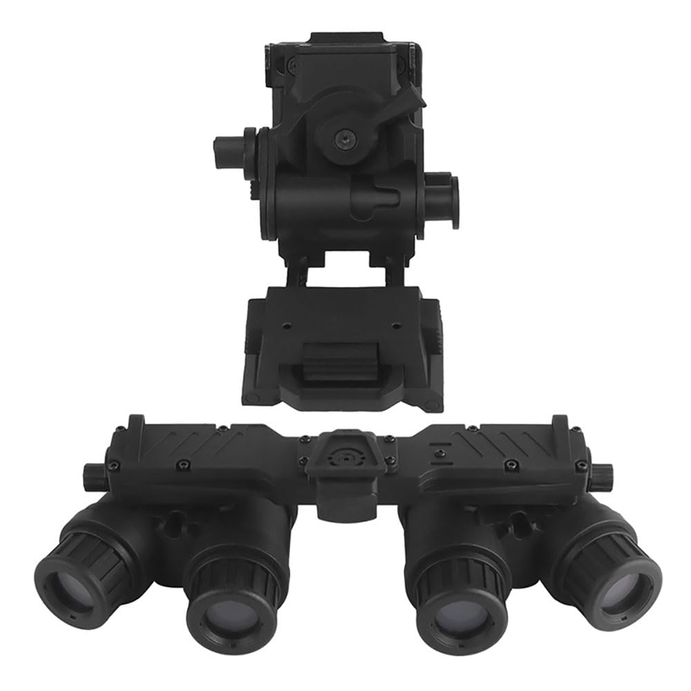 Tactical Airsoft Hunting Dummy Night Vision Goggles with Helmet Mount for PVS15/PVS18/GPNVG18, No Function Binoculars Night Vision Cosplay Prop