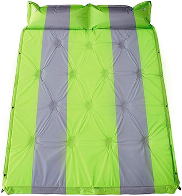 Z6 Double Automatic Inflatable Sleeping pad Outdoor Camping Portable air Cushion Foldable Light Air Mat, Backpack Sleeping Pads Equipment (Yellow)