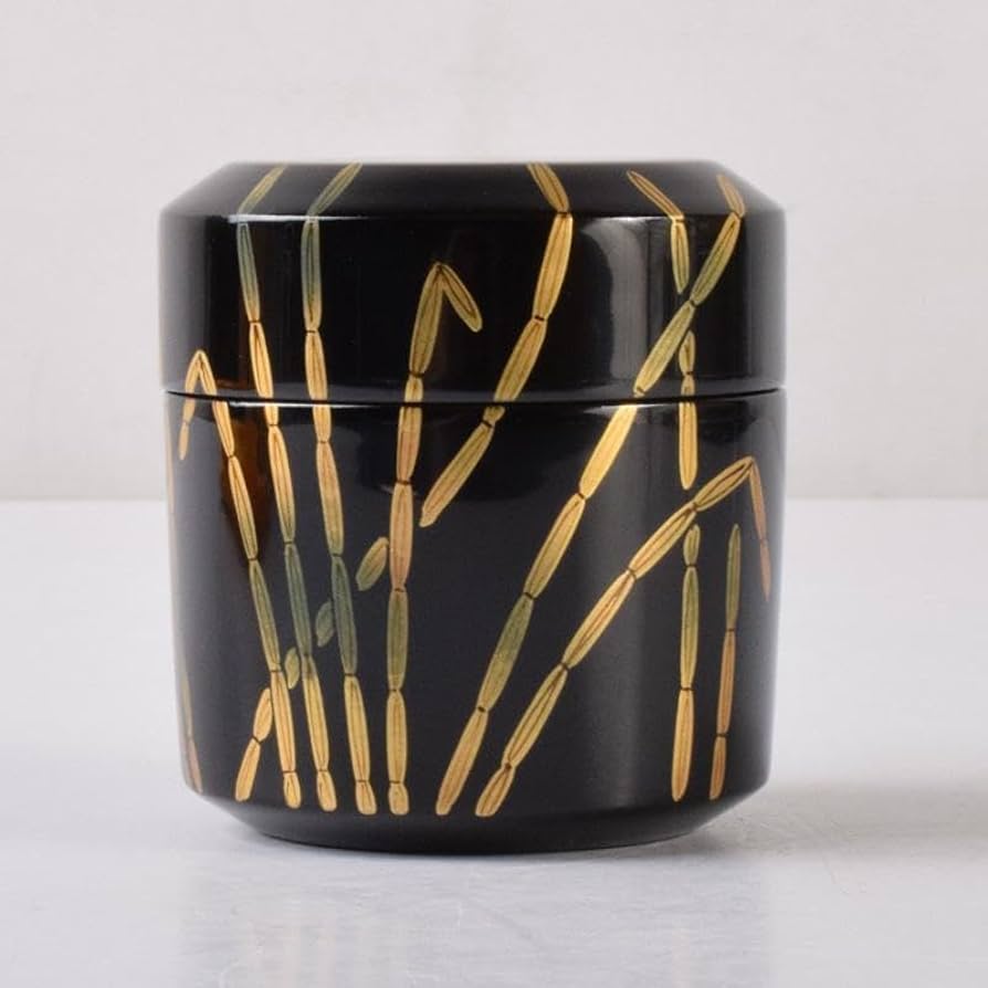 茶道具　黒漆　斎藤宗甫作　草蒔絵　棗　共布共箱　V　7338 Amazon.co.jp: 茶道具 黒漆 斎藤宗甫作 草蒔絵 棗 共布共箱 V