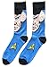 Star Trek Spock with Ears Crew Socks, Blue, Sock Size 10-13, Shoe Size 6-12