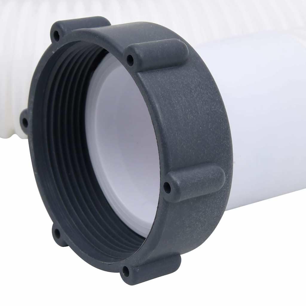 Mangloder Manguera de piscina de 38 mm, 180 cm, de plástico con rosca interior, conexión para bomba de filtro, skimmer, limpiador de piscinas, jacuzzi, piscina y piscina de pie, flexible a cortar
