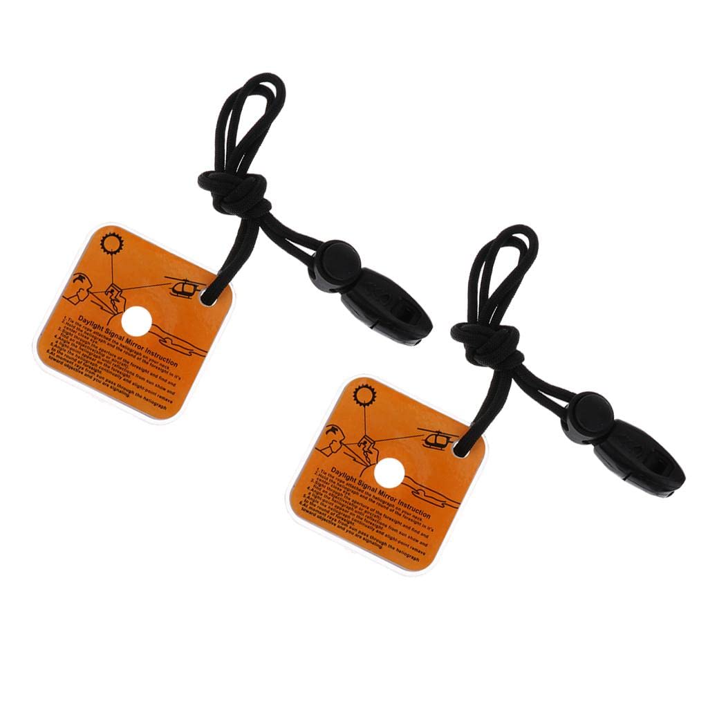 BNF® 2pcs Outdoor Emergency Reflective Signal Mirror with Whistle Survival Kit|Sporting Goods | Outdoor Sports | Camping & Hiking | Emergency Gear-image-41