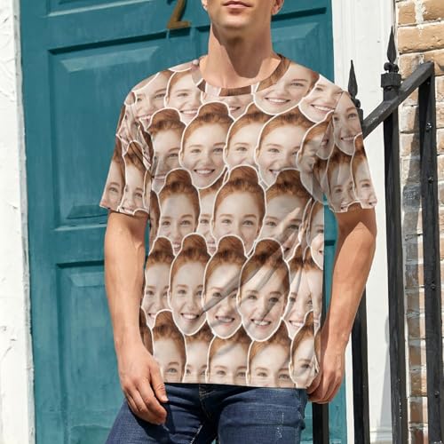 Custom T Shirts with face Personalized T Shirt for Men Women with Picture Design Your Own Shirt Add Text/Image2
