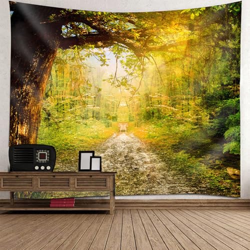 Tenture murale forêt pour s'évader dans sa chambre de 256x350cm