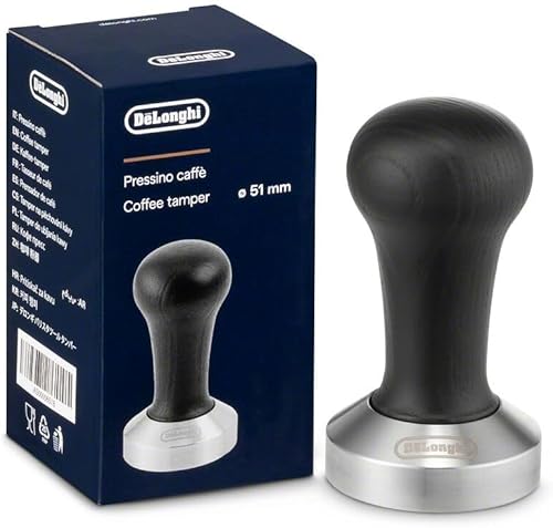 De'Longhi DLSC080 - Tamper de café espresso de madera negra