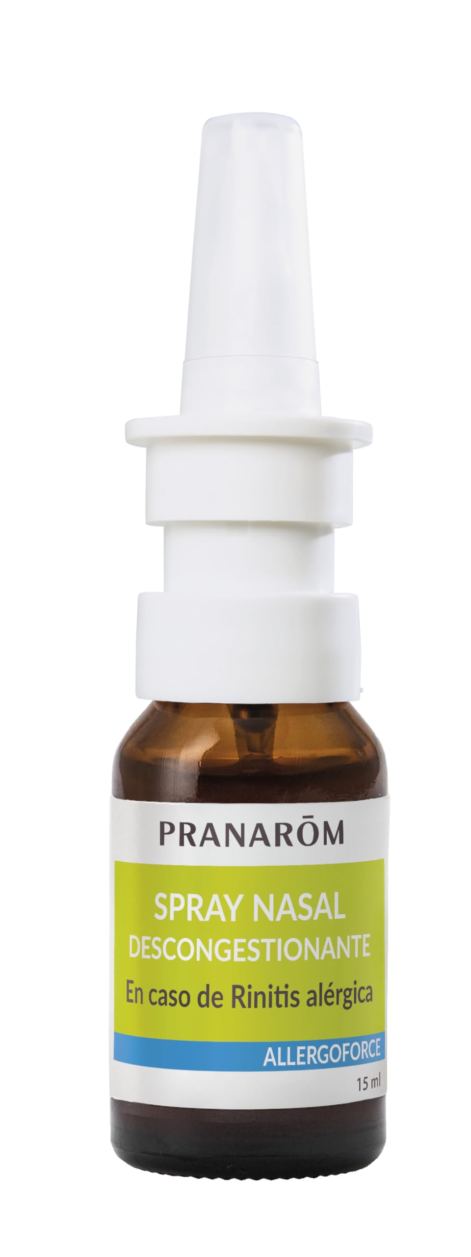 PRANAROM Allergoforce Spray Nasal Descongestionante – Dispositivo Médico con Aceites Esenciales Bio para Rinitis Alérgica e Inconforts Estacionales – 15 ml