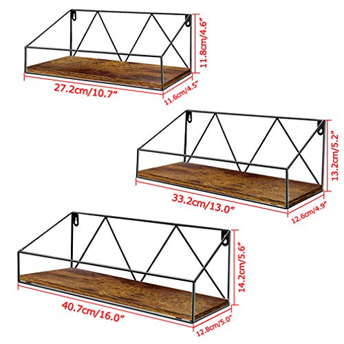 Edenseelake Floating Wall Shelves Set Of 3, Shelf Wall Mounted For Bedroom, Bathroom, Living Room, Kitchen And Office #TOP2
