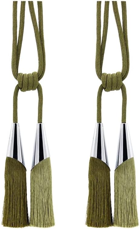 FMURY Nordic Non-Metallic Curtain Buckle Strap Rope Hanging Ball Tassel Curtain Strap(Gray)