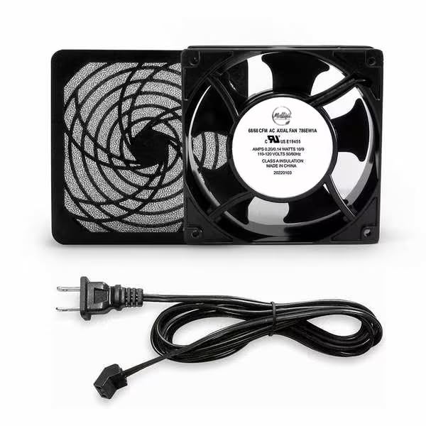 Axial Fan Kit, 4 3/4 in H, 1 1/2 in D, Mfr: 786EW1-A