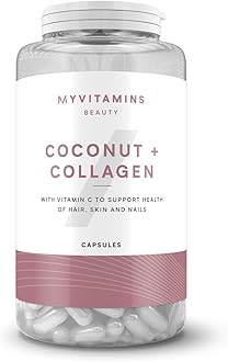Myprotein Coconut & Collagen Capsules – Hydrolysed Collagen, Coconut Oil & Vitamin C – Supports Skin Health, Glow & Elasticity – 60 Capsules - 30 Servings (1 Month Supply)
