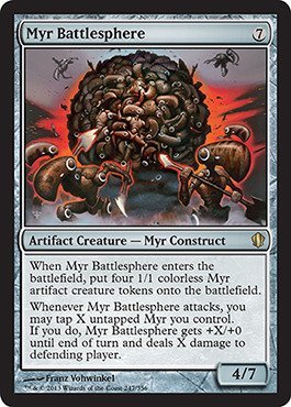Magic The Gathering - Myr Battlesphere (247/356) - Commander 2013