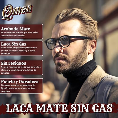 QMEN Laca Sin Gas Fijación Extra Fuerte 300 ml – Spray Fijador Profesional Sin Aerosoles, Control y Volumen, Acabado Definido y Natural, Sin Residuos, Fácil Eliminación, Eco-Respetuoso, Unisex - imagen 2