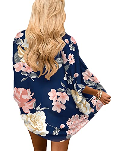 Image of Chunoy Women Short Sleeve Chiffon Kimono Beach Swimsuit Cover Up