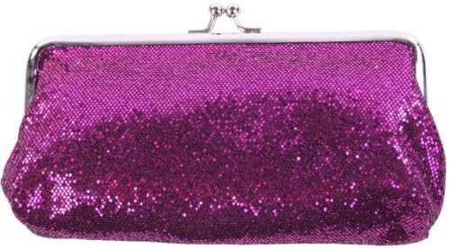 Glamour Clutch Bag Ladies Small Pink Glitter Clutch Bag Evening Party Purse Handbag