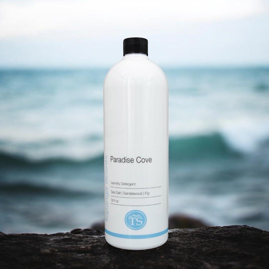 Topanga Scents Paradise Cove Laundry Detergent, Plant-Based, 32 fl oz.