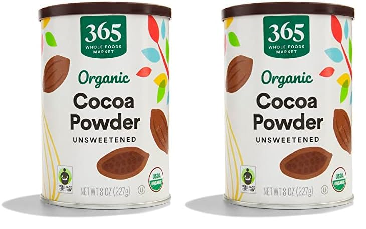 365 by Whole Foods Market, Organic Cocoa Powder, 8 Ounce (Pack of 2)USDA OrganicFair Trade CertifiedFair Trade CertifiedFair Trade Certified