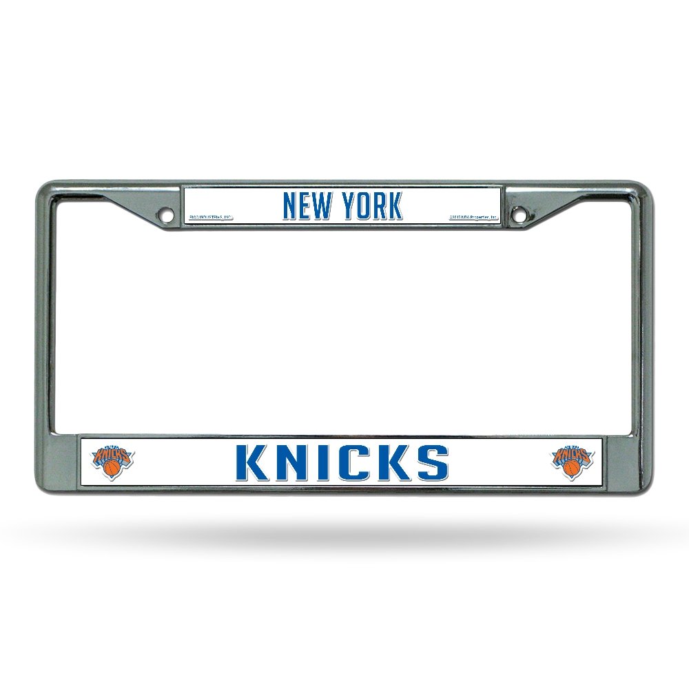New York NY Knicks NBA Chrome Metal License Plate Frame