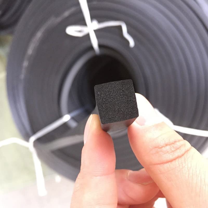 Silicone Foam Seal Strip, Tira De Sellado Rectangular Espuma Silicona Negra, 5m, for Mejoras En El Hogar, Varios Tamaños(15x15mm)