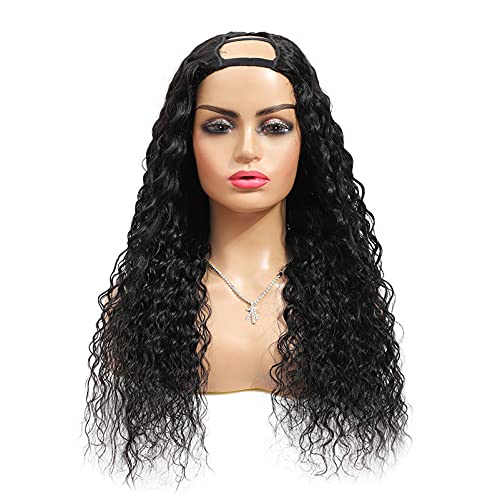 Perruque de cheveux humains péruviens vierges - Ondulée - 66 cm - Couleur naturelle