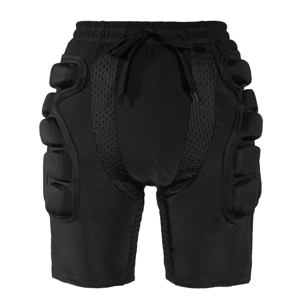 Męskie i damskie spodenki snowboardowe kompresyjne z ochroną bioder i kości ogonowej EVA, oddychająca nylonowa tkanina spandex do jazdy na nartach, łyżwach, odpowiednie dla dorosłych sportów