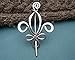 Fleur De Lis Aluminum Shawl Pin, Sweater Brooch, Scarf Pin, Handmade in Oregon, Knitters Gift Women
