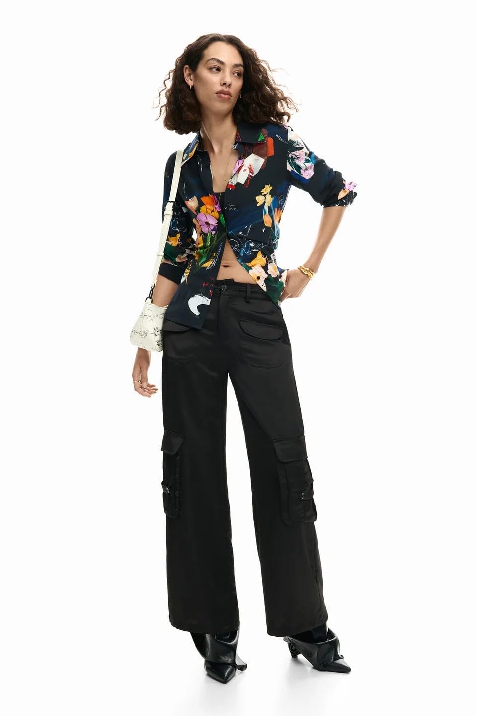 Desigual Black T-Shirt Donna