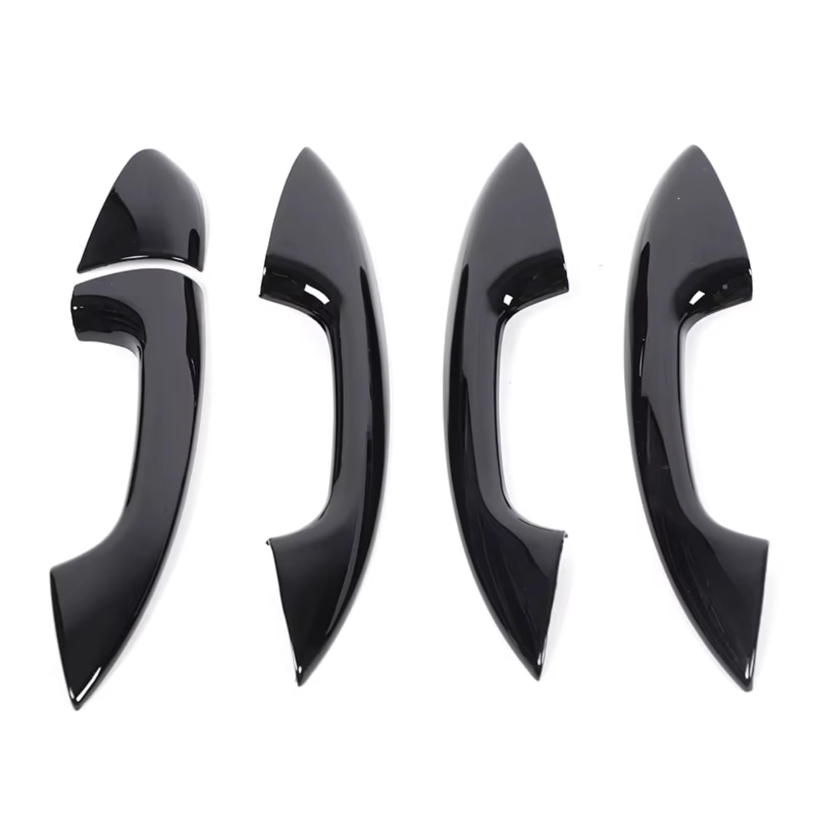 Rcuihgfb Glossy Black Door Handle Shell Compatible With Benz For W177 V177 2019-2023 For W247 2020-2024 Car Exterior Door Handle Cover Trim Set(Glossy Black)