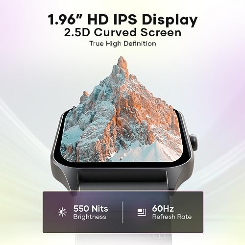 Image of Wings Prime Smartwatch with 1.96 inch HD IPS Display and 60Hz Refresh Rate, Digital Smartwatch with Single Chip BT Calling, Upto 7 Days of Battery.