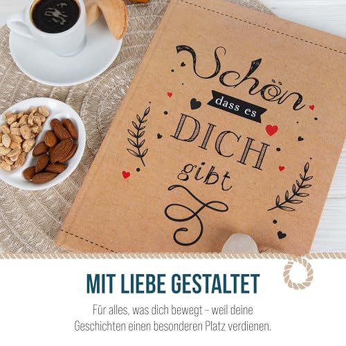 Carnet de notes A4 Schön dass es dich gibt grand format couverture rigide - 5