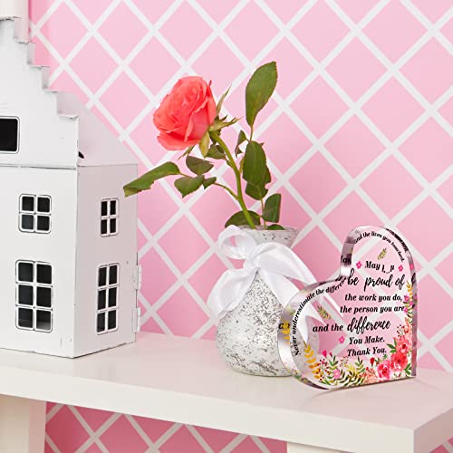 Thank You Gift For Women Inspirational Gifts Coworker Gifts Office Gift For Colleague Leaving Job Gifts Farewell Gift Appreciation Gifts For Friends Nurse Teacher Keepsake (Heart) #TOP4