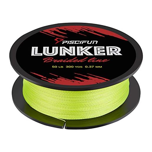 Piscifun Lunker Braided Fishing Line Yellow 6lb 300yards