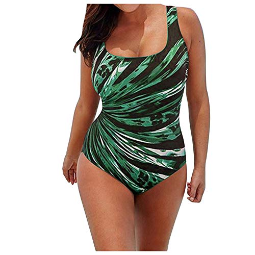 Bañadores Mujer Vintage CláSicas Conservador Enterizo Vientre Plano Ropa De BañO Playa Halter Fruncido BañAdor Barriga Monokinis Monokini Con Cuello Recortado NatacióN Al Aire Libre Durante Las Vacaci