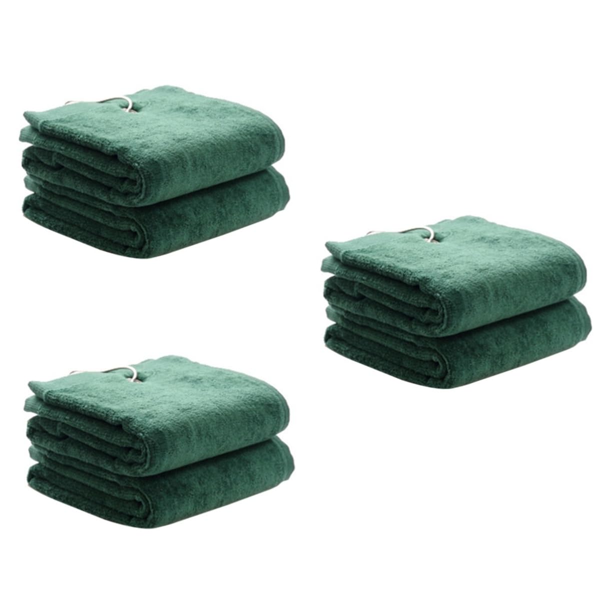 BESPORTBLE 3pezzi Asciugamano Sportivo Microfibra Verde Super Assorbente e Rapida Asciugatura Con Sacchetto Di Trasporto e Gancio Per Golf Spiaggia Palestra e Yoga