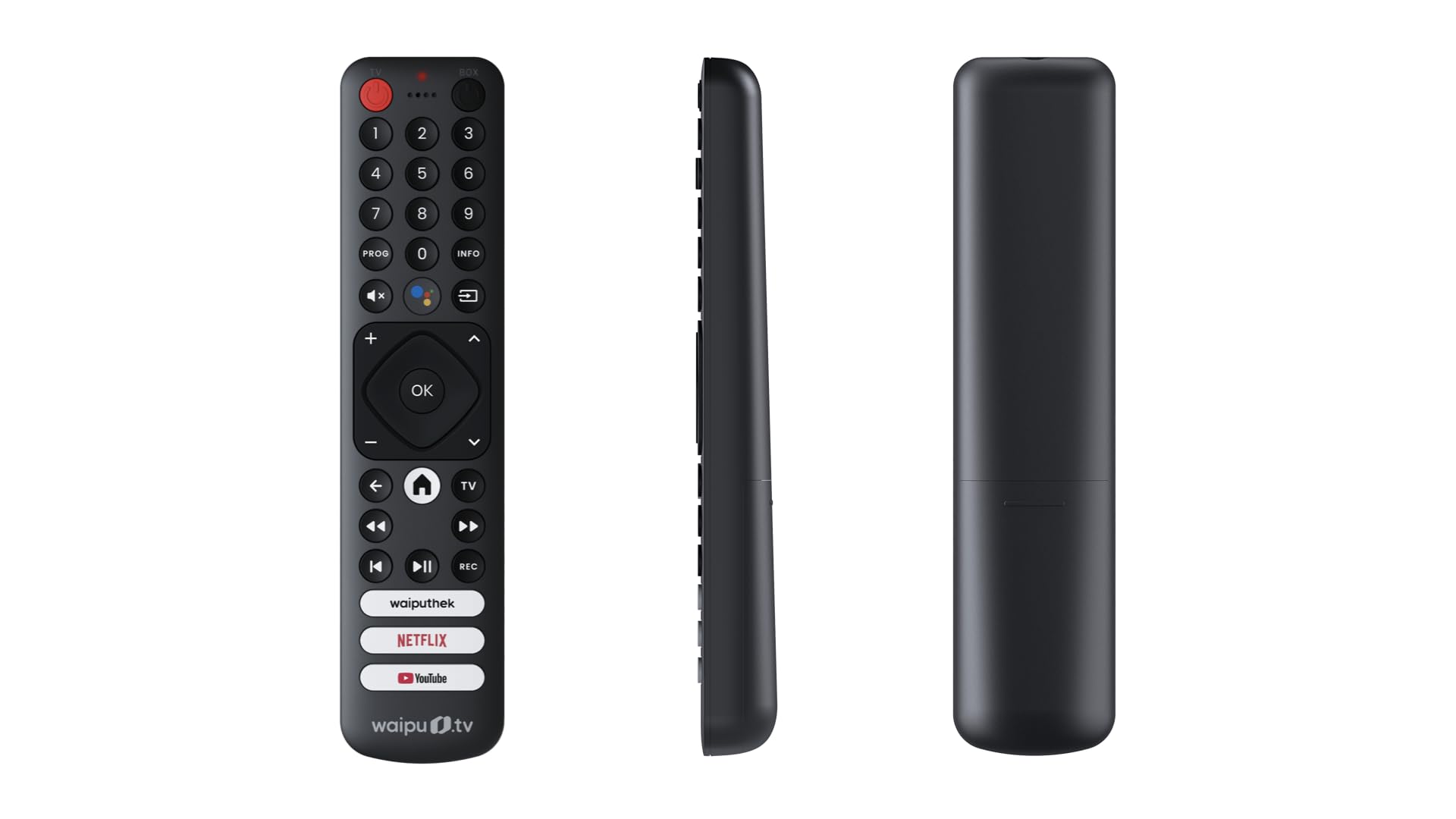 waipu.tv Fernbedienung mit Schnellwahltasten für waipu.tv 4K Stick (Ersatzteil)
