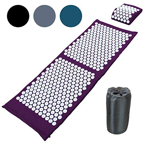 Vivezen  Tapis et coussin d'acupression 130 x 50 cm + sac de...