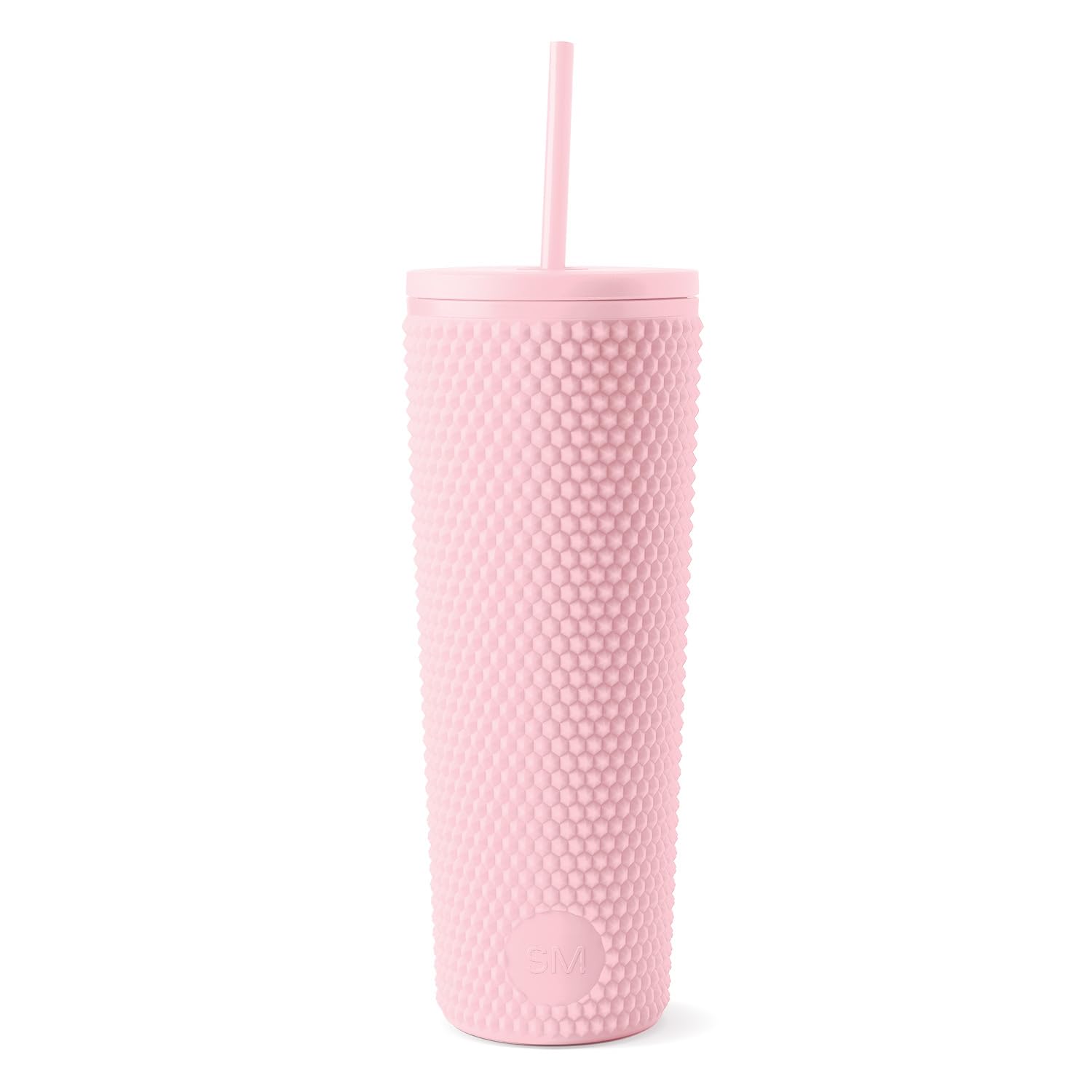 Simple Modern Plastic Matte Studded Tumbler with Lid and Straw