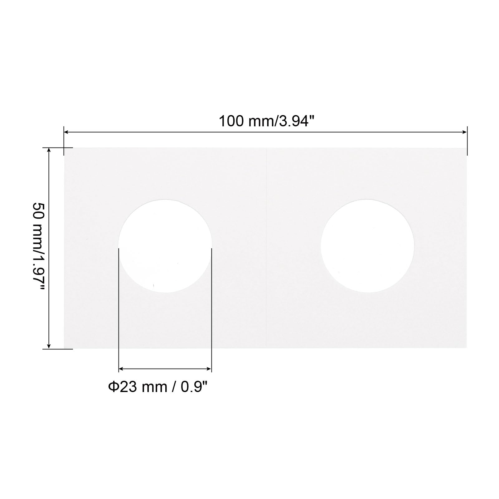 PATIKIL 2x2 Coin Flips, 350 Pack 23mm Cardboard Coin Holder Paper Coin Holders for Coin Collection Supplies Collector White - Image 2