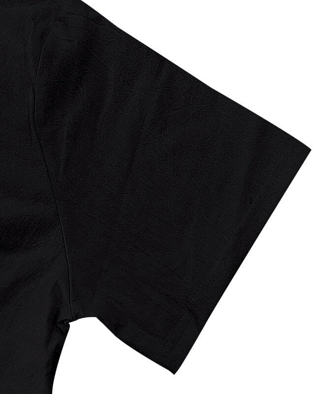 LIZALIG Men's Casual Linen Blend Shirt Short Sleeve Hooded Pullover 1/4 Button Henley Shirt for Vacation and Daily Wear - Image 5