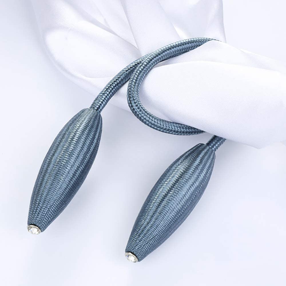 Embrasses de Rideaux, 4 Pièces de Sangles de Rideau En Forme de Boucles de Support de Tissage de Rideau Pour La Décoration de Bureau À Domicile/Bleu