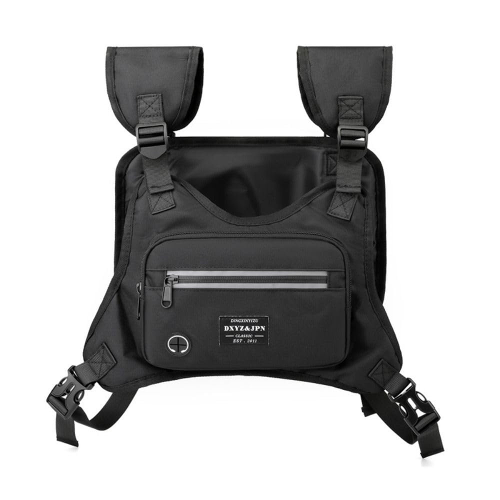 Fanny Pack, Outdoor Running Chest Bag for Men With Extra Storage, Chest Bag, Waist Pack, Running Vest for Men, Water Resistant Sports Chest Pack
