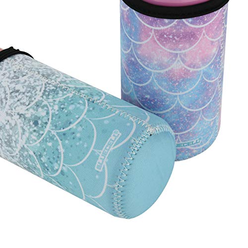 Bluecell Pack of 3 Neoprene Insulators Fish Scale Pattern Beer Can Sleeves for 16oz Drink Beer Cans (Fish-Scale Pattern(3pcs), 16 oz) - Thumbnail 4