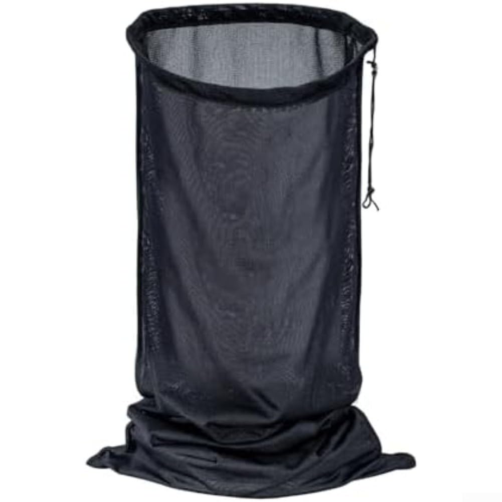 Aprilsunnyzone Debris collection bag compatible with For Craftsman electric shredder mulcher, made with polyester nylon mesh and metal rope locks for secure attachment, sized 24x48inch