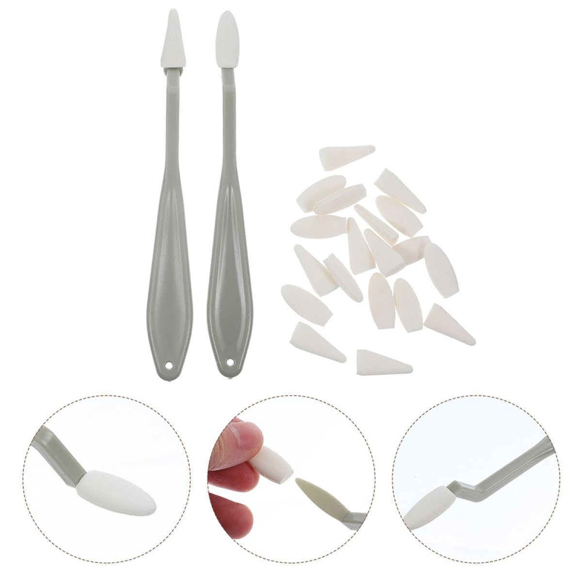 Tofficu 10ensembles Set De Outils De Dessin Éponge pour Artistes Stylo De Rembourrage Et Gomme De Dessin pour Esquisses Remplacement des Têtes De Sponge De Précision Outil De Mélange